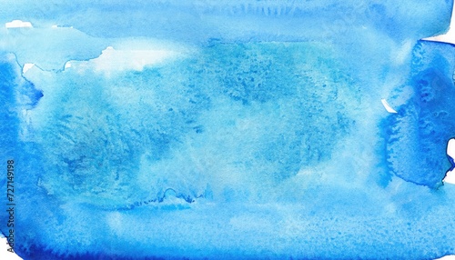 Blue spot, watercolor abstract hand-painted textured background