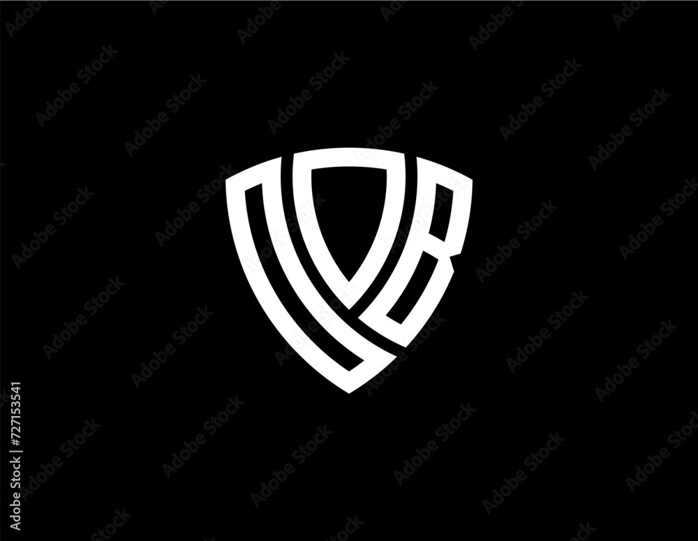 OOB creative letter shield logo design vector icon illustration OOB creative letter shield logo design vector icon illustration
