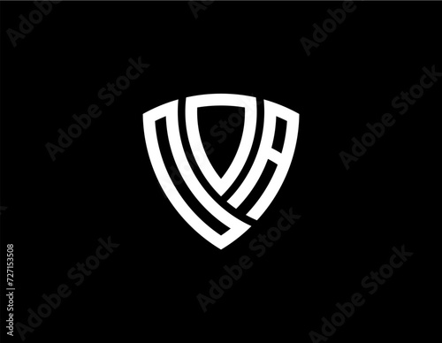 Free Download OOA creative letter shield logo design vector icon illustration - GFXLoad