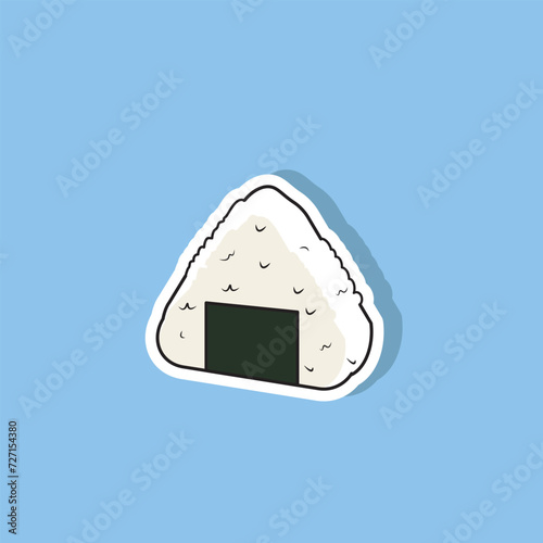 Vector illustration of onigiri Japanese food