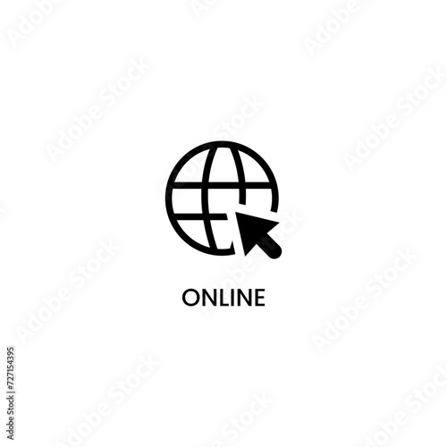Internet computer icon . Containing online  computer  network  website  server  web design  hardware  software and programming.  Outline icon collection. Editable stroke. Vector illustration. 
