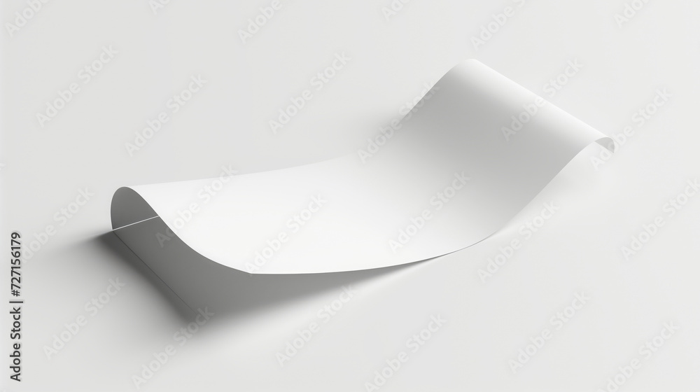 A versatile blank sticker in 3D, displaying realistic texture and lighting A versatile blank sticker in 3D, displaying realistic texture and lighting