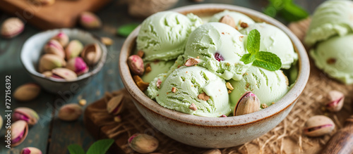 delicious pistachio ice cream
