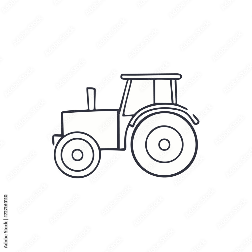 tractor isolated on white background tractor isolated on white background