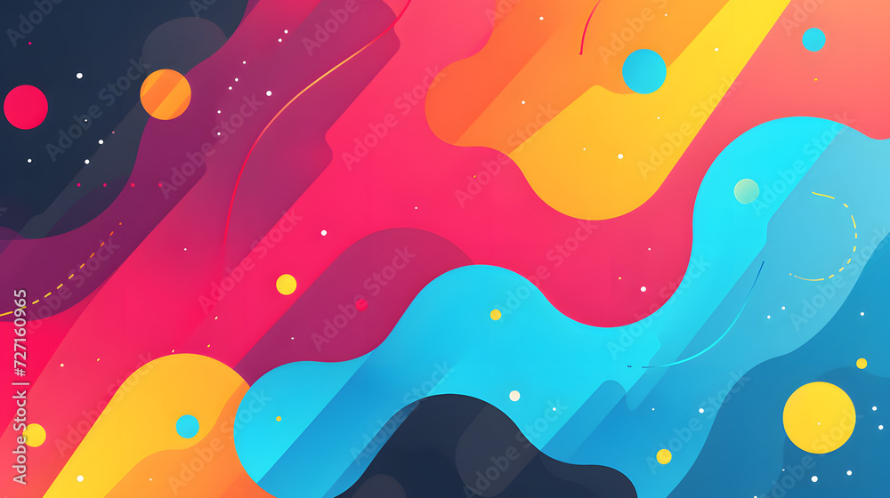 Abstract art rainbow curved lines colorful background Abstract art rainbow curved lines colorful background