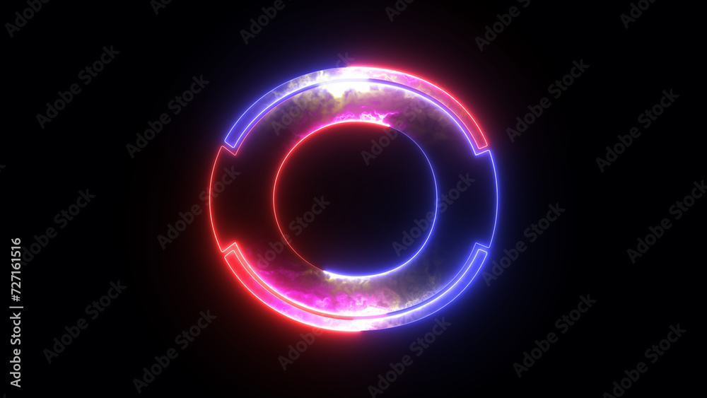 Glowing colorful light neon text capital alphabet O. Abstract glowing letter ''O'' neon light effect background animation. 3d illustration rendering Glowing colorful light neon text capital alphabet O. Abstract glowing letter ''O'' neon light effect background animation. 3d illustration rendering