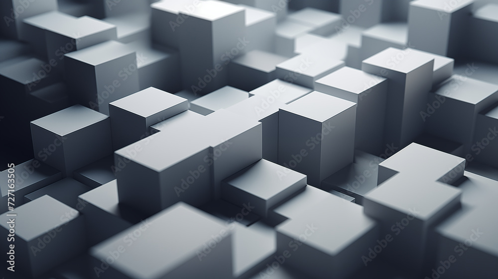 3d geometric shapes on indoor background Ai generative 3d geometric shapes on indoor background Ai generative