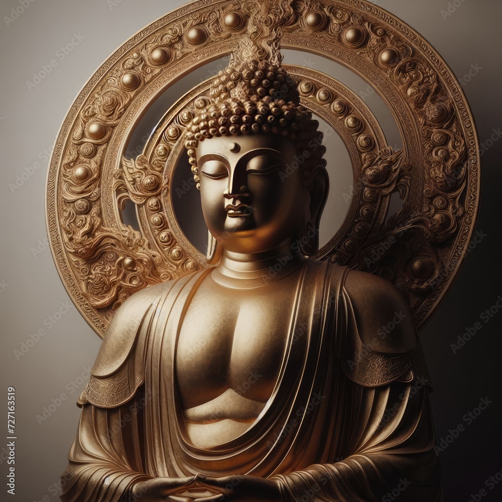 buddha statue in a lotus position