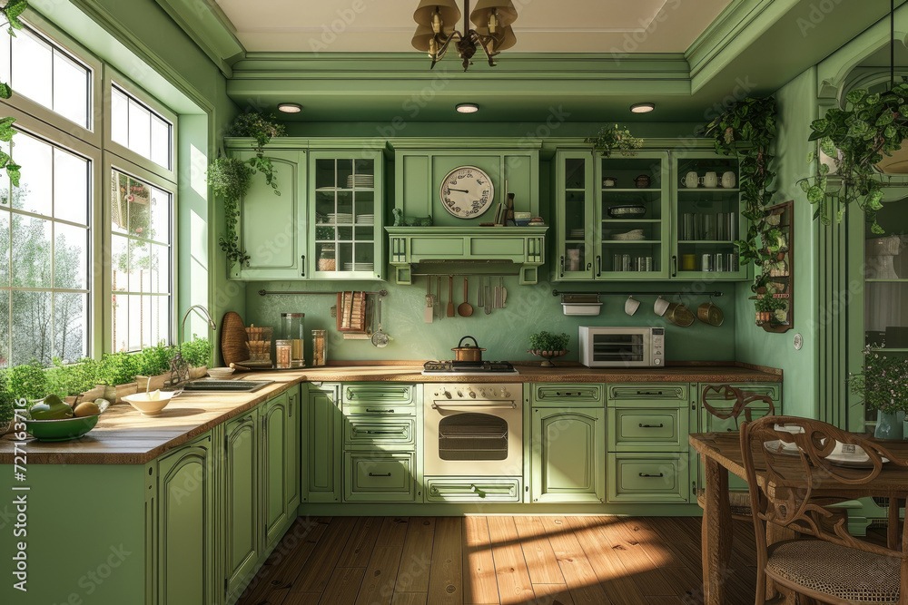 retro kitchen interior retro kitchen interior