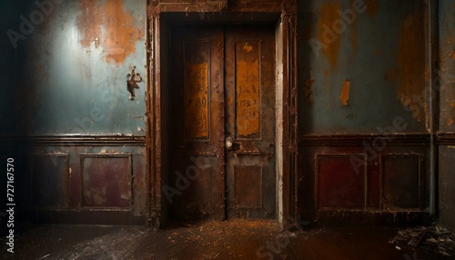 old door in old building