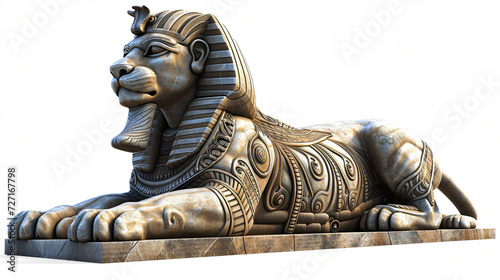 Enigmatic and captivating  this stunning 3D rendering of a solitary sphinx is a masterpiece of artistry and detail. The intricate design and superb rendering make this image perfect for any