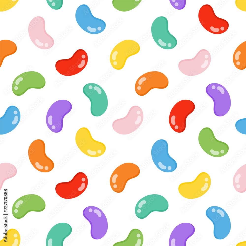 Seamless pattern with colorful jelly beans Seamless pattern with colorful jelly beans