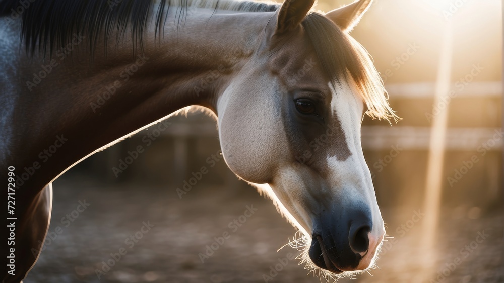 Obraz premium Happy horse wallpaper