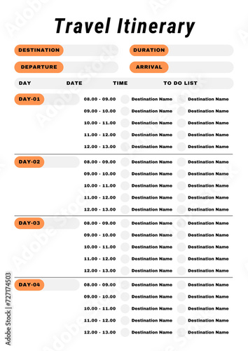 Travel Itinerary
