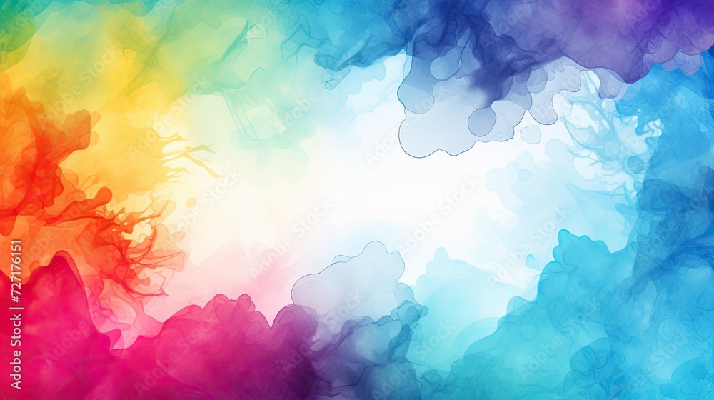 color full watercolor background abstract texture with color splash design - obrazy, fototapety, plakaty 
