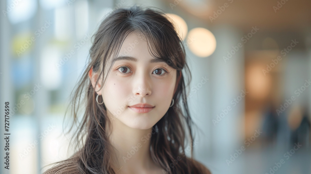 笑顔の日本人女性 笑顔の日本人女性