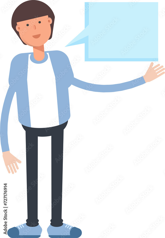 Office Worker Character and Speech Bubble
Office Worker Character and Speech Bubble