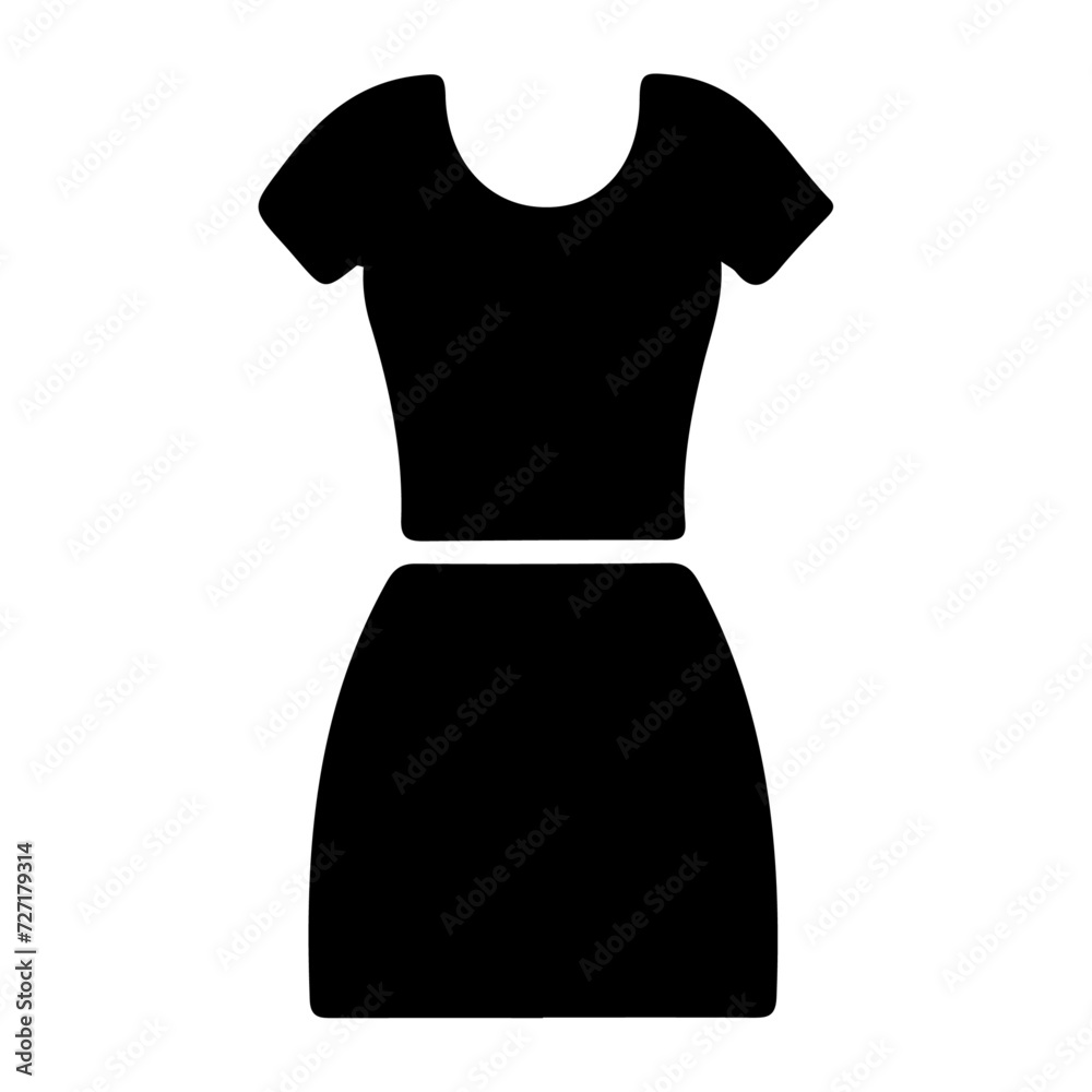 minimal female apron vector icon silhouette, clipart, symbol, black color silhouette minimal female apron vector icon silhouette, clipart, symbol, black color silhouette
