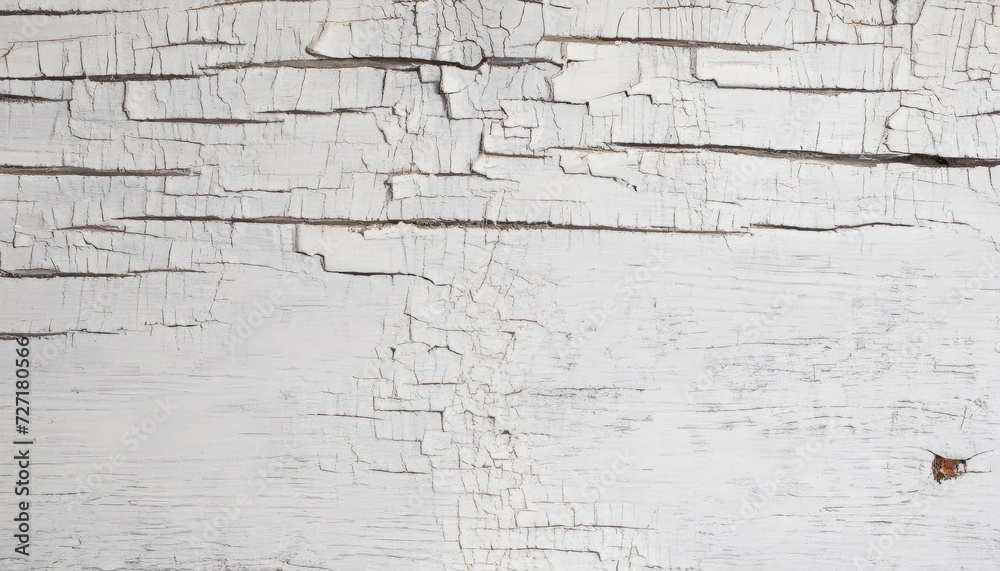 White paint has been applied to an antique wood board with a white background. a paint texture with cracks White paint has been applied to an antique wood board with a white background. a paint texture with cracks