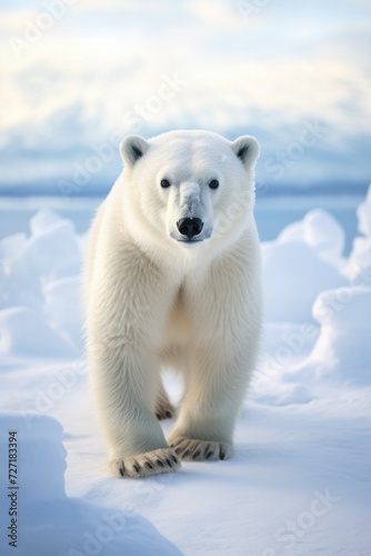 Polar bear at the North Pole