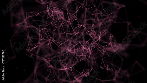 Abstract graphic design. Network connection background. 3d rendering.