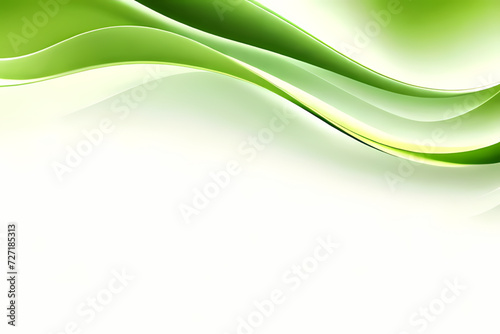 Minimal Abstract Dynamic textured background design in 3D style with green wave. Vector illustration.