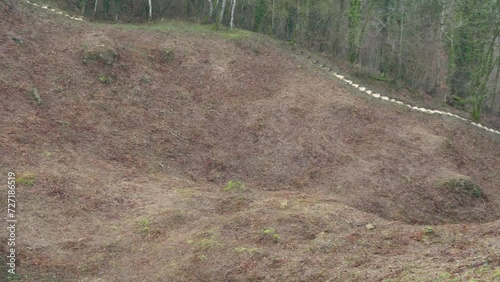 Mine craters Vauquois Hill