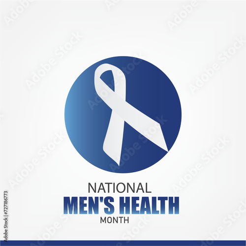 National Men's Health Month vector design. Vector design. simple and elegant design