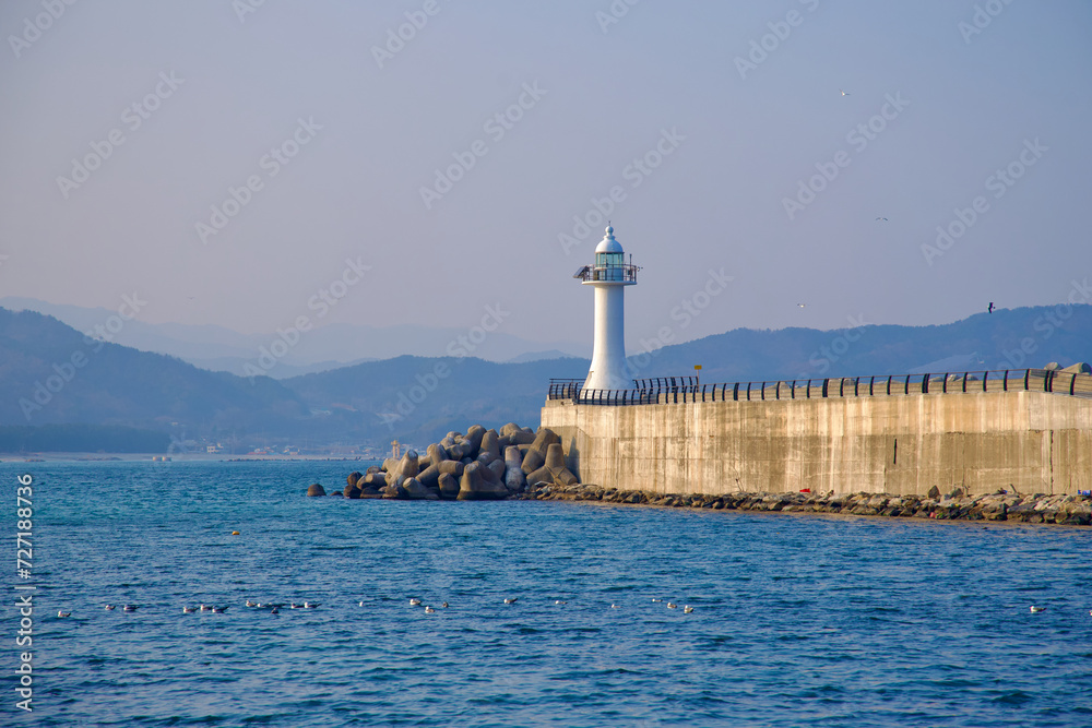 White Lighthouse at Chogok Port