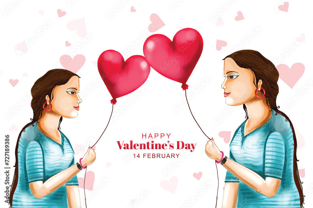 Beautiful cute girl for harts valentines day card background Beautiful cute girl for harts valentines day card background