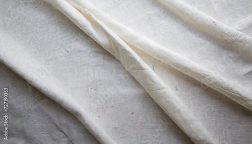 fabric backdrop white linen canvas crumpled natural cotton fabric natural handmade linen top view background organic eco textiles white fabric linen texture