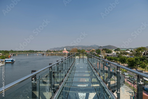 Skywalk and outdoor observation Deck in Kanchanaburi, Thailand photo