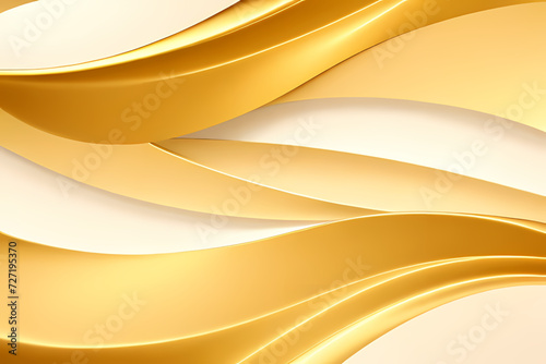 Minimal Abstract Dynamic textured background design in 3D style with gold wave. Vector illustration.