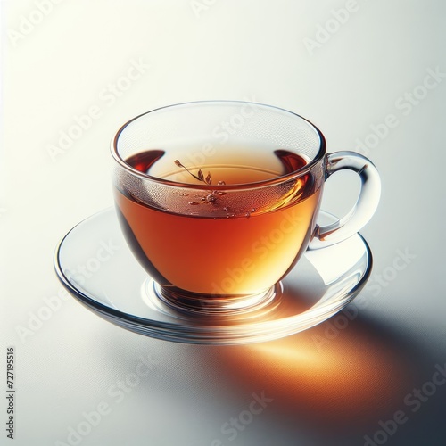cup of tea on a white background