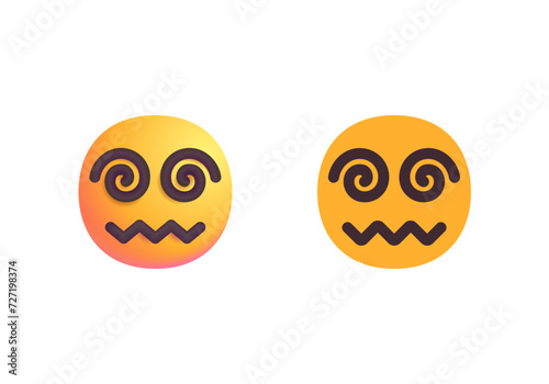 Face with Spiral Eyes