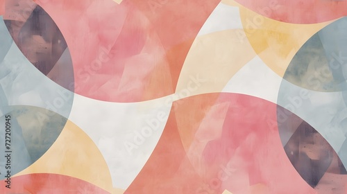 pastels digital paper with abstract geometric shapes,seamless photo