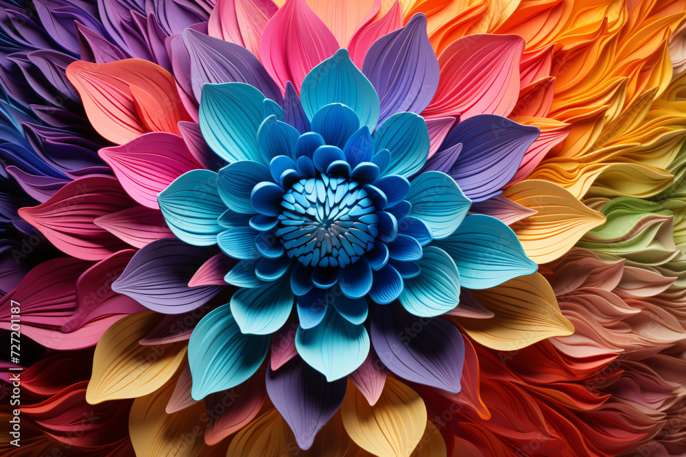 Colorful paper flower, in the style of bright colors of the spectrum, multi-layered surfaces, realistic color palette.
Colorful paper flower, in the style of bright colors of the spectrum, multi-layered surfaces, realistic color palette.