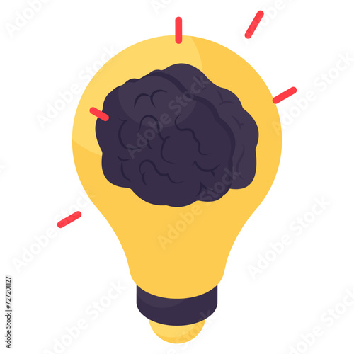 Modern design icon of creative mind 