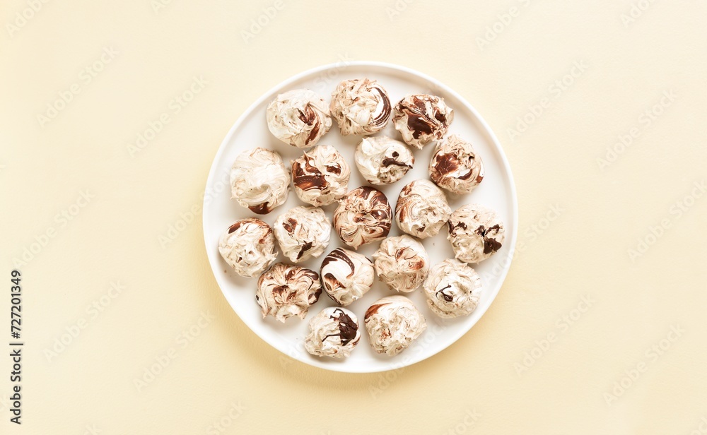 Chocolate meringue cookies Chocolate meringue cookies