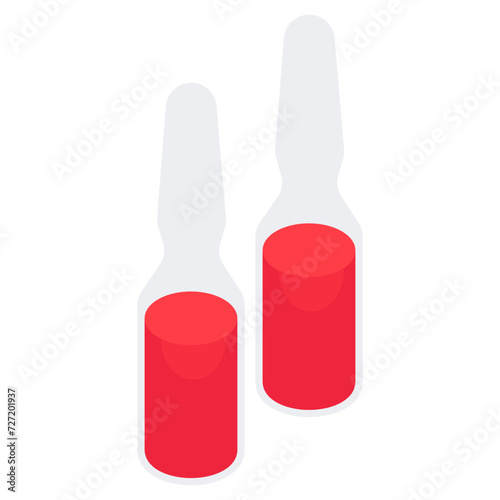Modern design icon of ampoule 