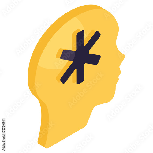 Perfect design icon of mental health