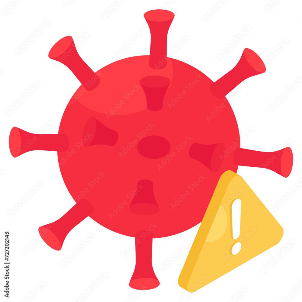A unique design icon of covid risk A unique design icon of covid risk