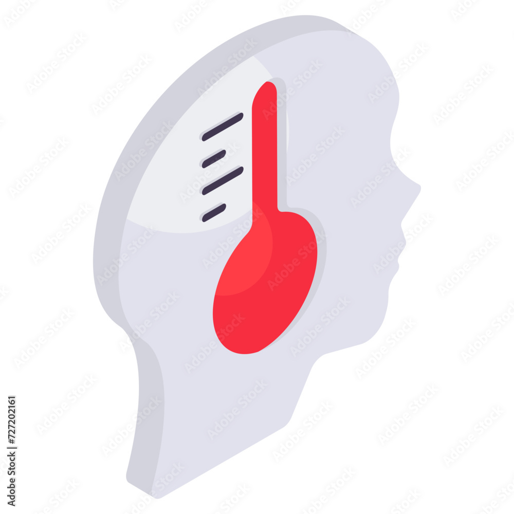 Fototapeta premium Perfect design icon of mental health