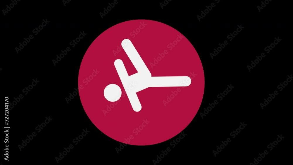 Pictograma de los Juegos Olímpicos de lado izquierdo con el deporte breaking con alpha Pictograma de los Juegos Olímpicos de lado izquierdo con el deporte breaking con alpha