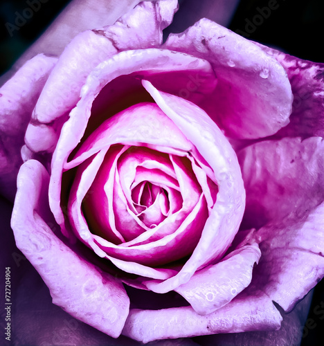 pink rose close up