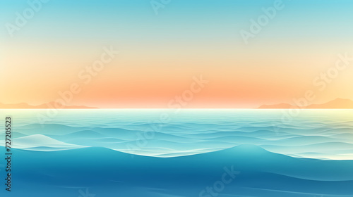 Aerial view of beautiful beach  simple  calm composition in clear blue