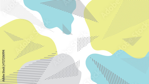 三角形を散らしたポップな背景　ベクター素材