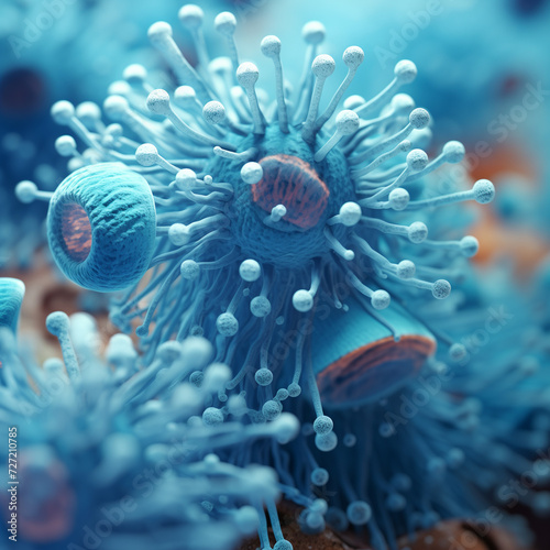 Vibrant Underwater DNA Spiral: A mesmerizing 3D render combining the intricate patterns of a DNA helix with the beauty of an underwater world, featuring vivid colors, captivating textures.