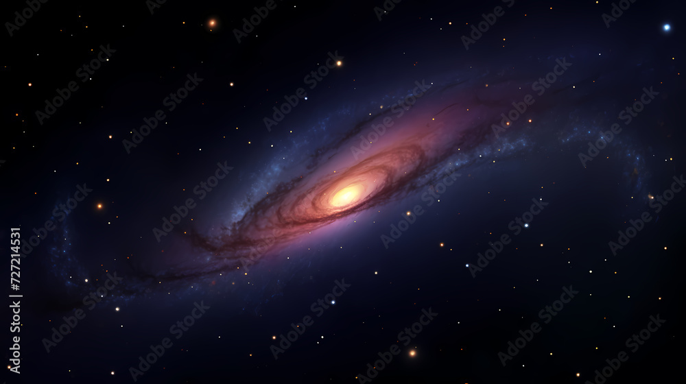 Space galaxy background, 3D illustration of nebulae in the universe Space galaxy background, 3D illustration of nebulae in the universe