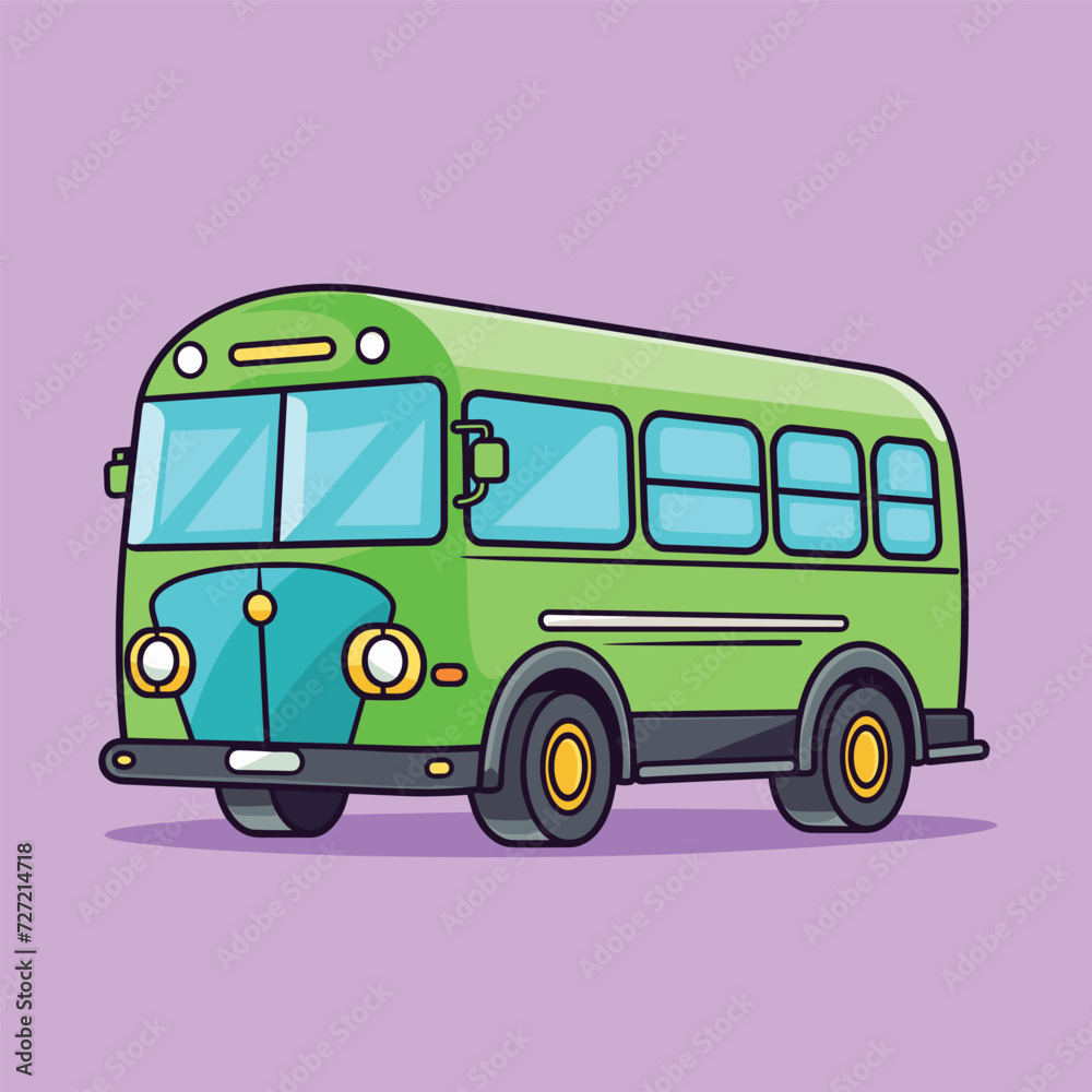 a mini and unique green school bus a mini and unique green school bus